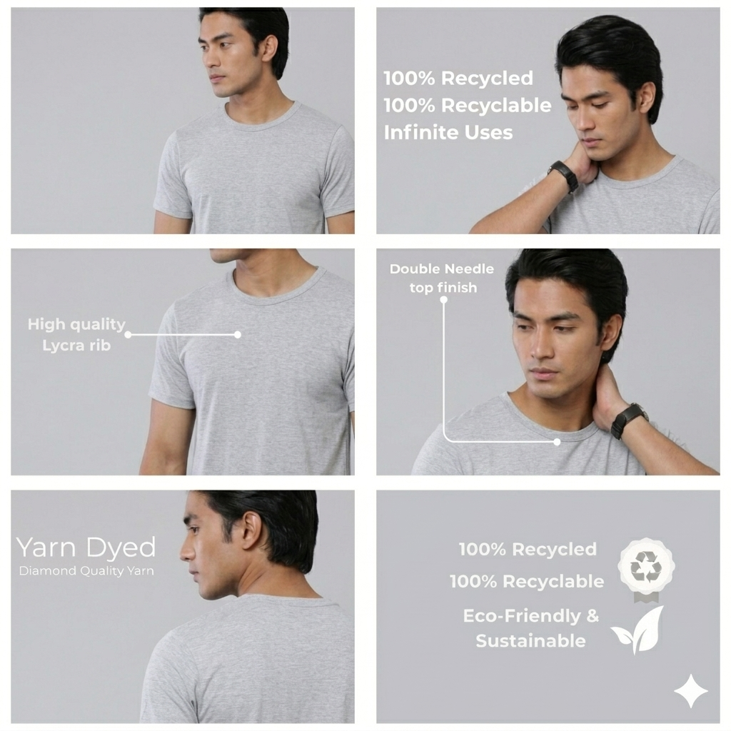 Sustainable Round Neck T-Shirt Series